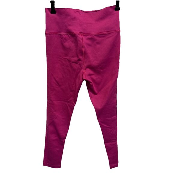 Athleta Hot Pink Aurora Seamless Ribbed High Rise Tight Leggings Large - Picture 1 of 15